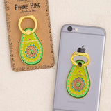 Enamel Phone Ring Avocado