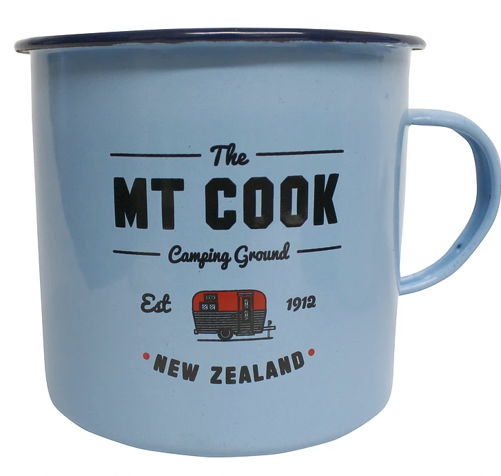Mt Cook Enamel Mug Blue - Small