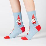 Junior Crew Sock - Santa Gnome Age 7 - 10