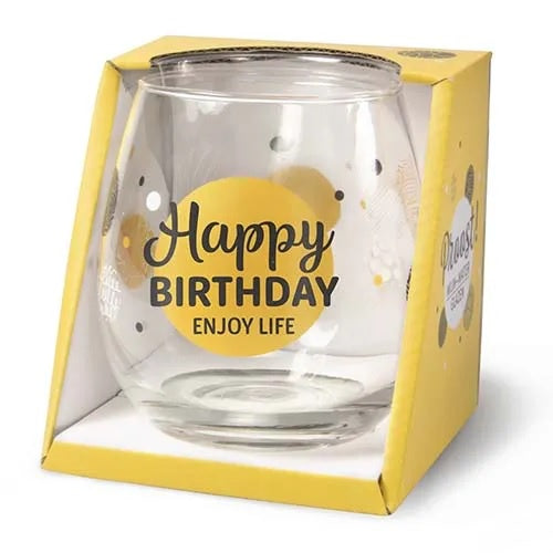 Birthday Cheers Stemless Glass