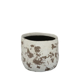 Dara Planter Pot 14.5 x 13cm  - Natural/Whitewash