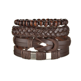 Mens Leather Bracelet Set 1