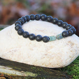 Green Hematite Arrows Lava Stone Bracelet
