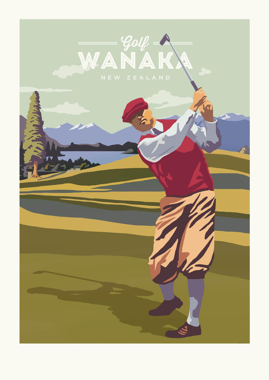 Wanaka Golf - A4 Print