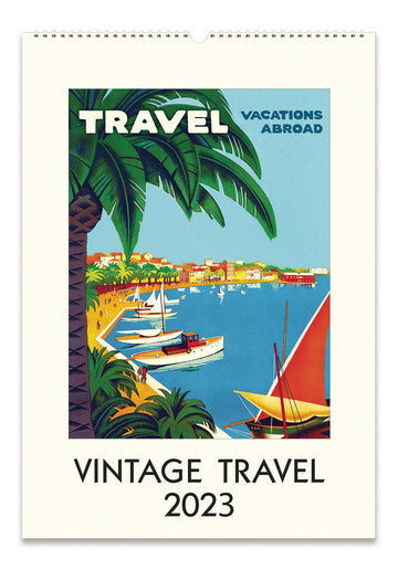 Vintage Travel 2023 Wall Calendar