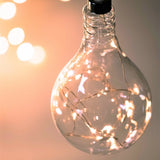 Clear Light Bulb Hanging Glass Light