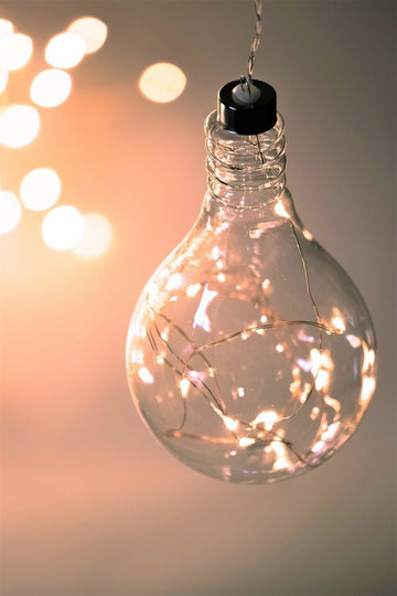 Clear Light Bulb Hanging Glass Light