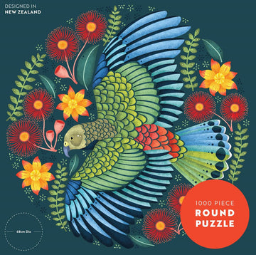 Cheeky Kea 1000 Pce - Round Puzzle