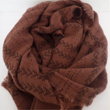 Aztec print scarf Raisin