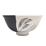 Coastal ToeToe Dipped Black on White - 11cm