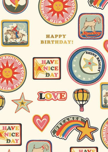 Birthday Patches - Foil Card