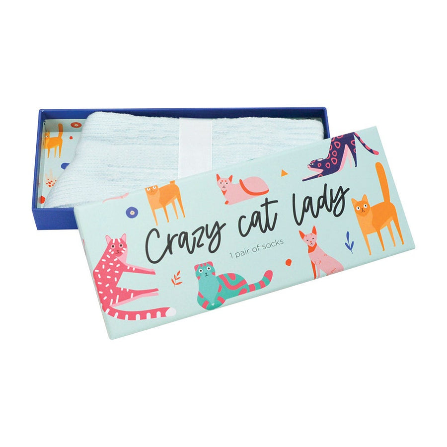 Boxed Socks - Crazy Cat Lady
