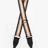Bag Strap - Black & Rose Gold Stripe