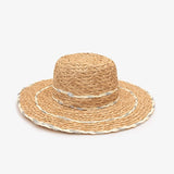 Natural & Silver Woven Sunhat