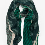 Collage Scarf - Green