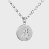 Round Cutie Kowhai Necklace - Silver