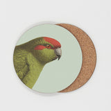 Hushed Green Kakariki Coaster