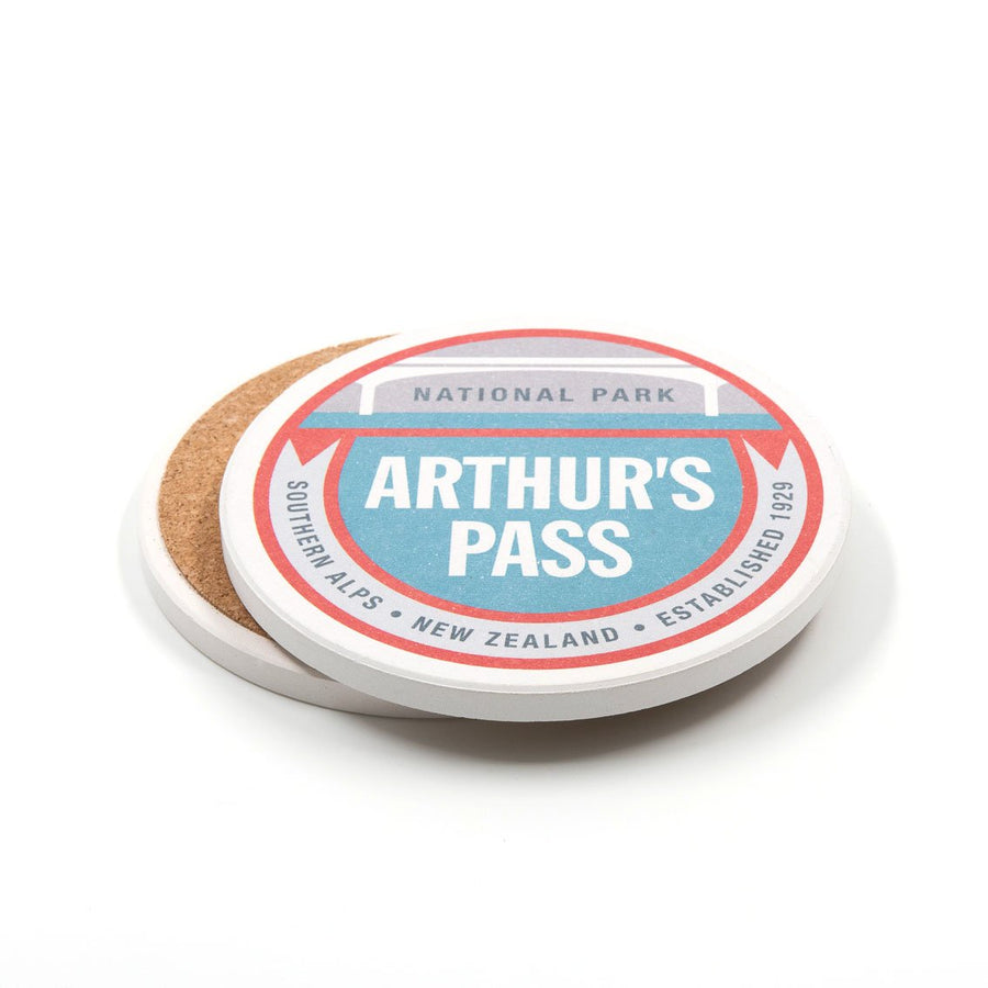 Arthur's Pass National Park Ceramic Coaster