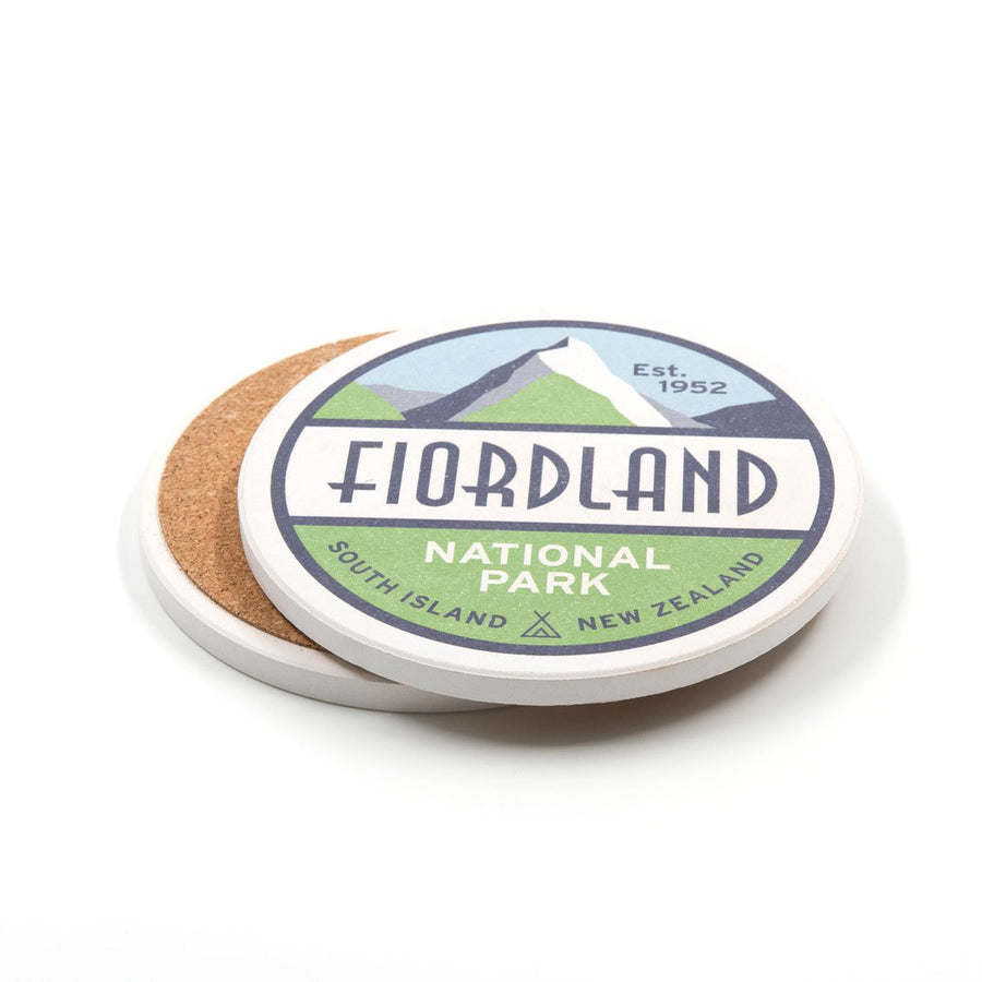 Fiordland National Park Ceramic Coaster