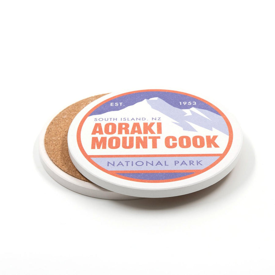 Aoraki Mt Cook National Park Ceramic Coaster