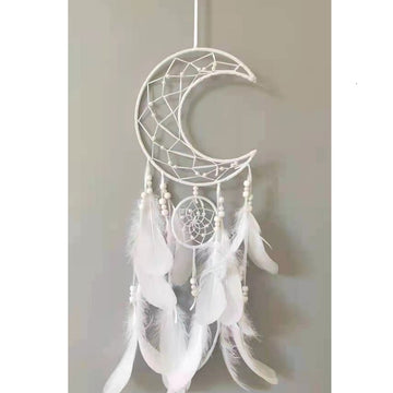 Dreamcatcher White - Half Moon & Hoop