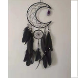 Black Moon w/ Purple Agate Dreamcatcher