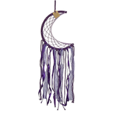 Purple Half Moon Dreamcatcher 27cm