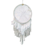 White Boho Dreamcatcher 50cm