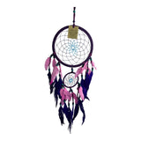 Purple 2 Hoop Dreamcatcher 16cm
