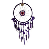 Purple Crochet Centre Dreamcatcher 32cm