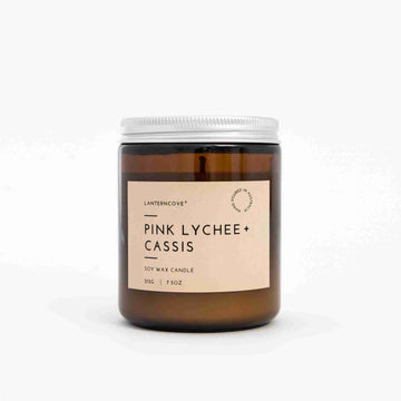 Glo 7.5oz Pink Lychee + Cassis Candle