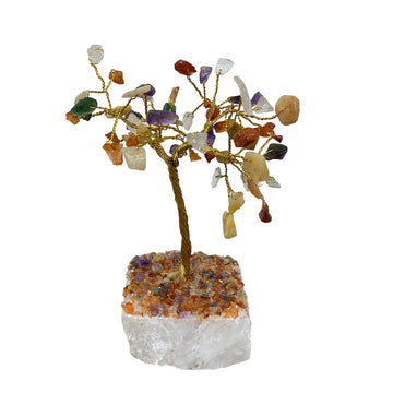 Multi Tree Stone Base With Gem Chips