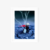 God Of Thunder - A4 (White) Framed Art
