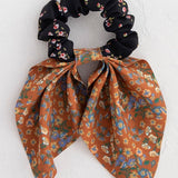 Mixed Tie Print Scrunchie