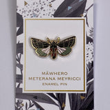 Meterana Meyricci Moth Enamel Pin