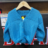 Blue Baby Jacket / 100% NZ Wool / Age 3-4