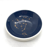 Dog Celestial Round Trinket Tray