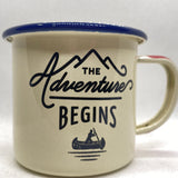 Enamel Mug Adventure Begins 325ml