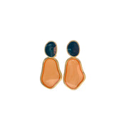 Issie Abstract Drop ER Orange & Green