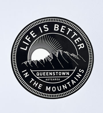 Life Is Better Stickers - Black