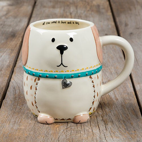 Folk Mug - Love And A Dog