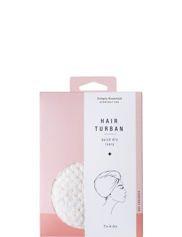 Quick Dry Hair Turban / Ivory