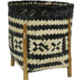 Arco Bamboo Planter - Natural & Black