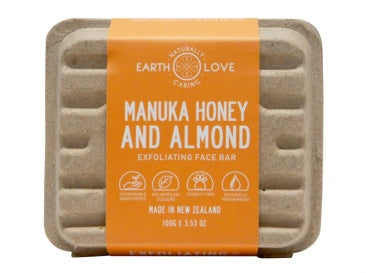 Earth Love - Facial Scrub Bar - Manuka Honey & Almond