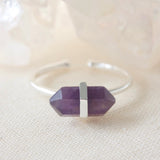 Silver Amethyst Intention Ring