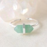 Silver Aventurine Intention Ring