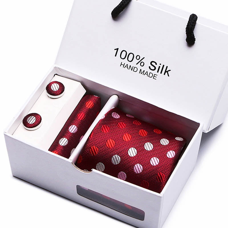 100% Silk Tie / Pocket Square & cufflink set SB25