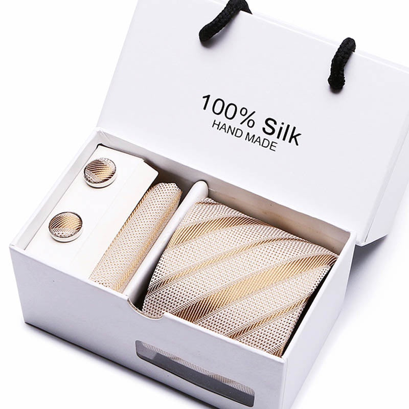100% Silk Tie / Pocket Square & cufflink set SB31
