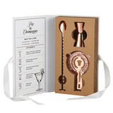 Cardboard Book Set - Happily Rose Gold Barware