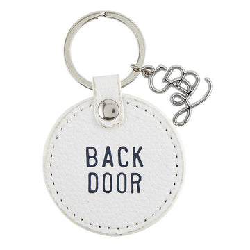 Leather Key Tag - Back Door